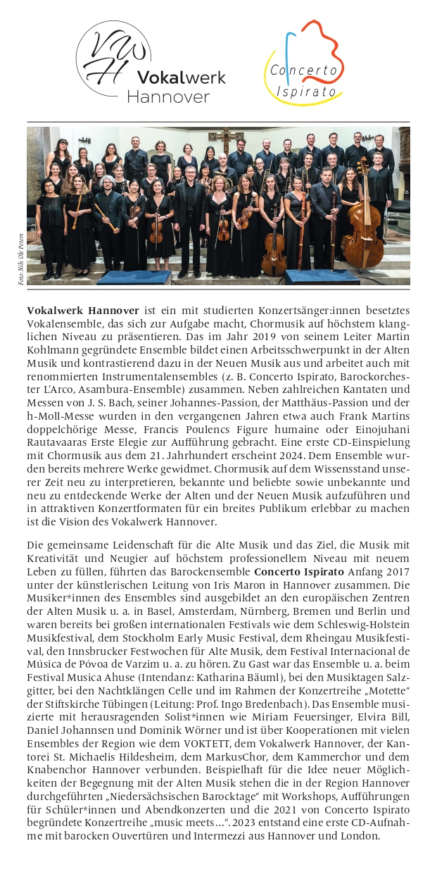 Masterclass Chor- und Ensembleleitung 2024